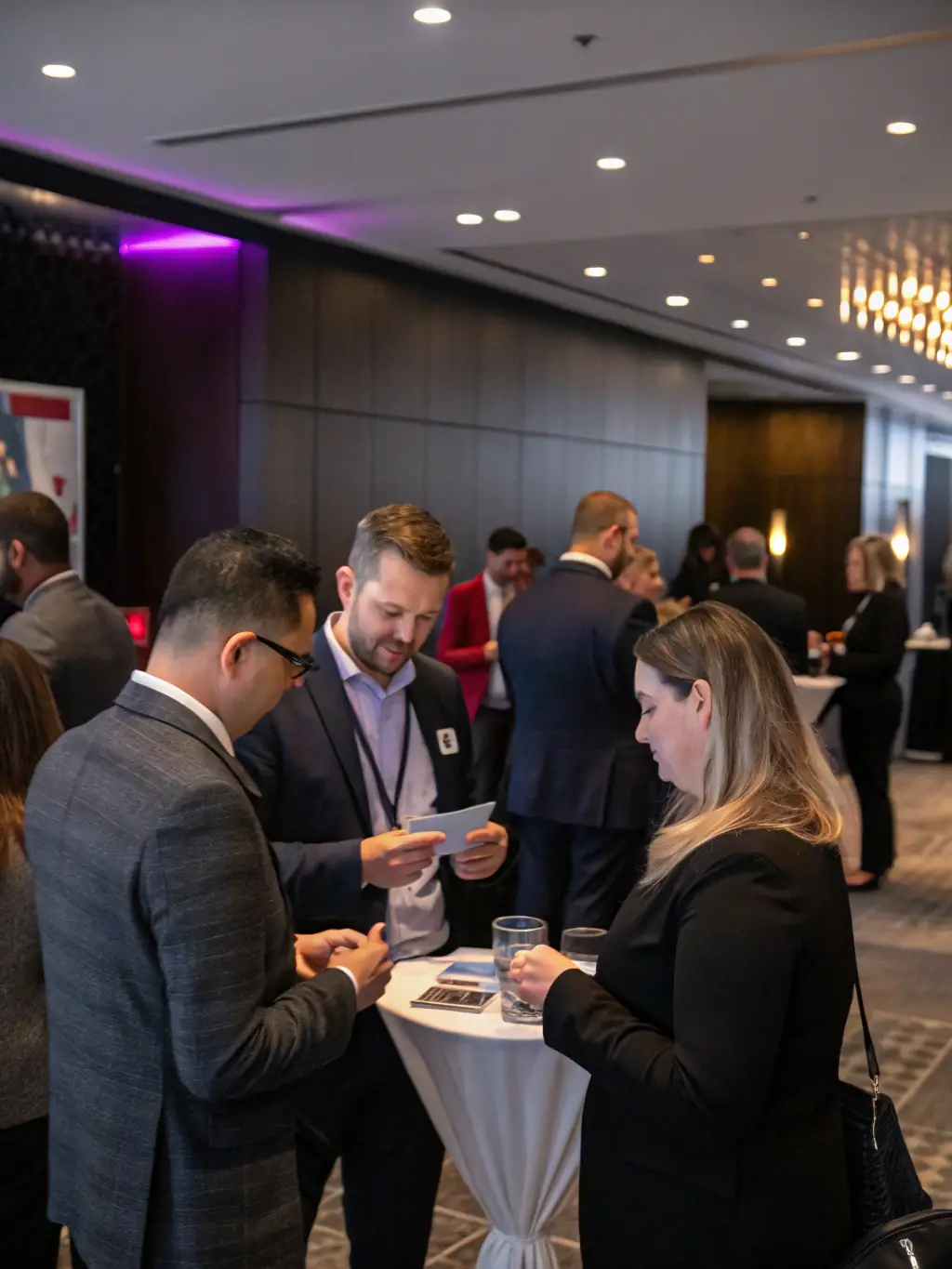 A networking event at the Innovation Summit UK, showcasing professionals connecting and exchanging ideas in a relaxed and collaborative environment.