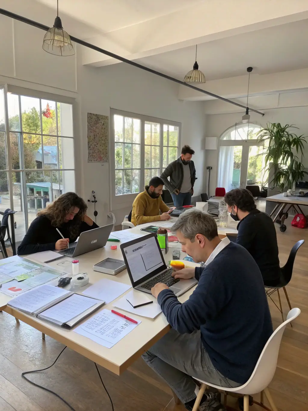 A photograph capturing a workshop session in progress at the Innovation Summit UK 2023, with participants actively engaged in hands-on learning and collaborative problem-solving.